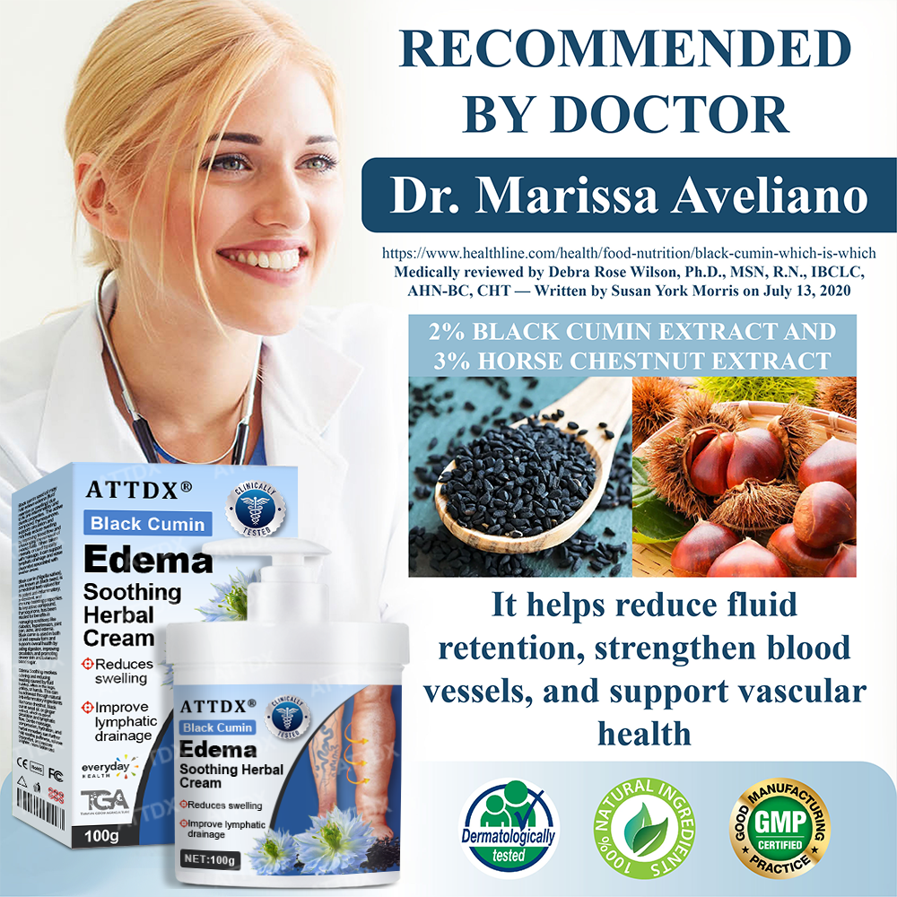 ATTDX® Black Cumin Edema Soothing Herbal Cream -👩‍⚕️Doctor-Endorsed Herbal Formula