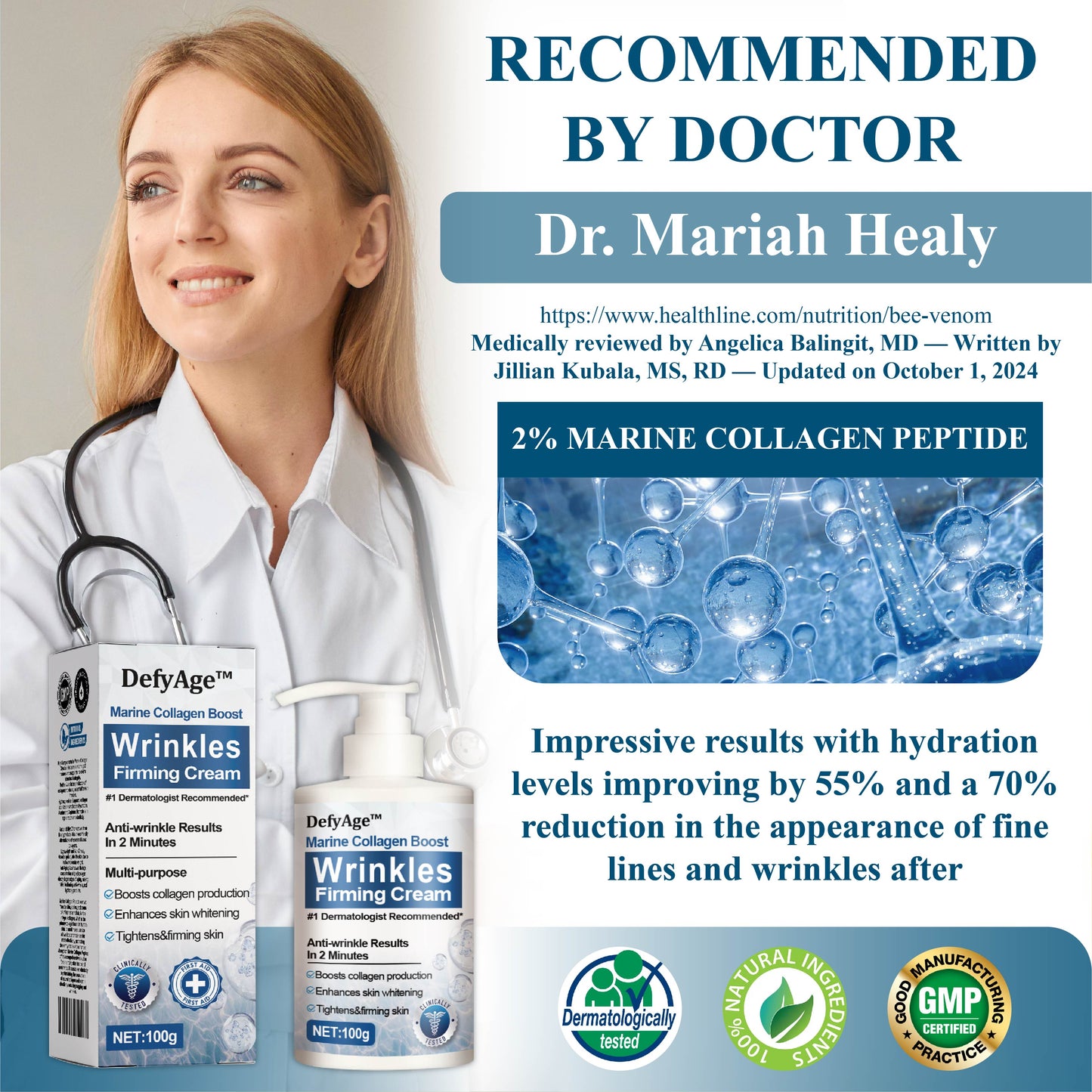 DefyAge™  Marine Collagen Boost WrinklesFirming Cream