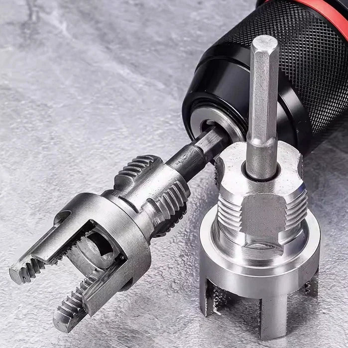 Pipe Tapping and Threading Tool